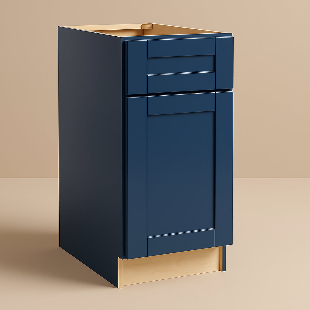 MILL'S PRIDE Valencia Blue Shaker Base Kitchen Cabinet - Ready to Assemble