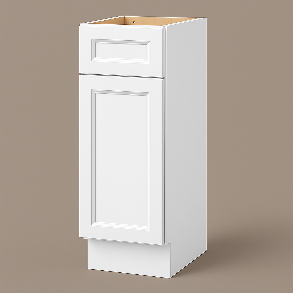 PELHAM & WHITE Keyport Shaker White Plywood Kitchen Cabinet - Tool-Free Assembly