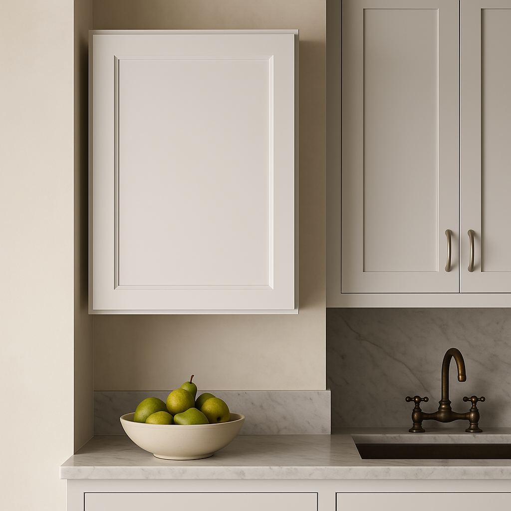PELHAM & WHITE Keyport Shaker 24" Wall Kitchen Cabinet in White