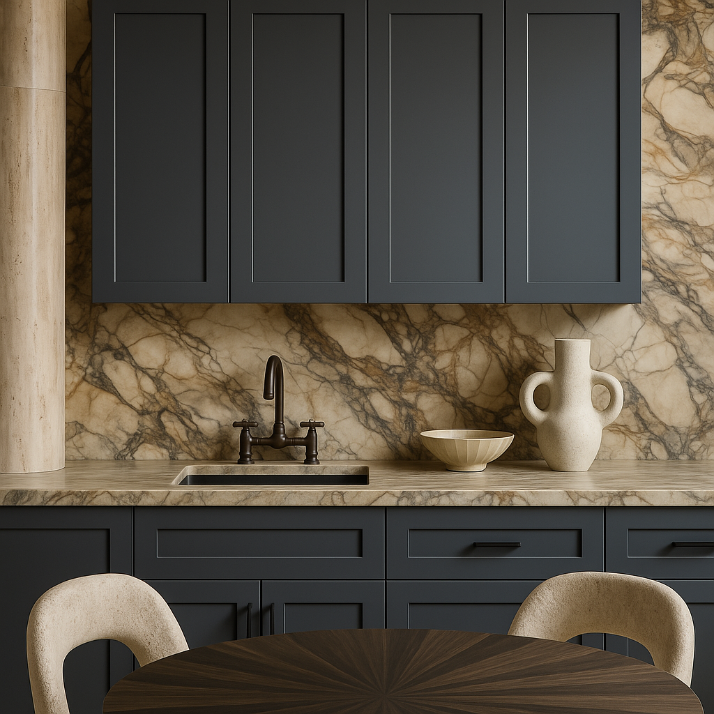 MILL'S PRIDE Richmond Venetian Onyx Plywood Shaker Wall Kitchen Cabinet, 24x12x36