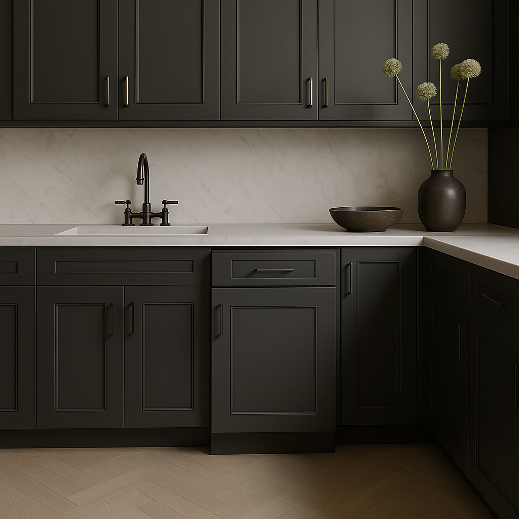 MILL'S PRIDE Richmond Venetian Onyx Shaker Base Kitchen Cabinet - Soft Close, Ready to Assemble