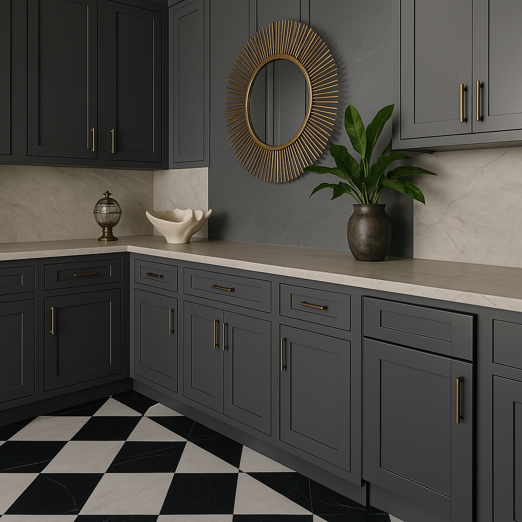 MILL'S PRIDE Richmond Venetian Onyx Shaker Base Kitchen Cabinet - Soft Close, Ready to Assemble