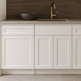 Design House Brookings Shaker Base Kitchen Cabinet, Solid Wood, White Finish