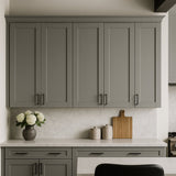 MILL'S PRIDE Richmond Vesuvius Gray Plywood Shaker Wall Kitchen Cabinet - 24" W x 12" D x 42" H