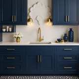Hampton Bay Ink Blue Shaker Sink Base Cabinet - 33" W x 24" D x 34.5" H
