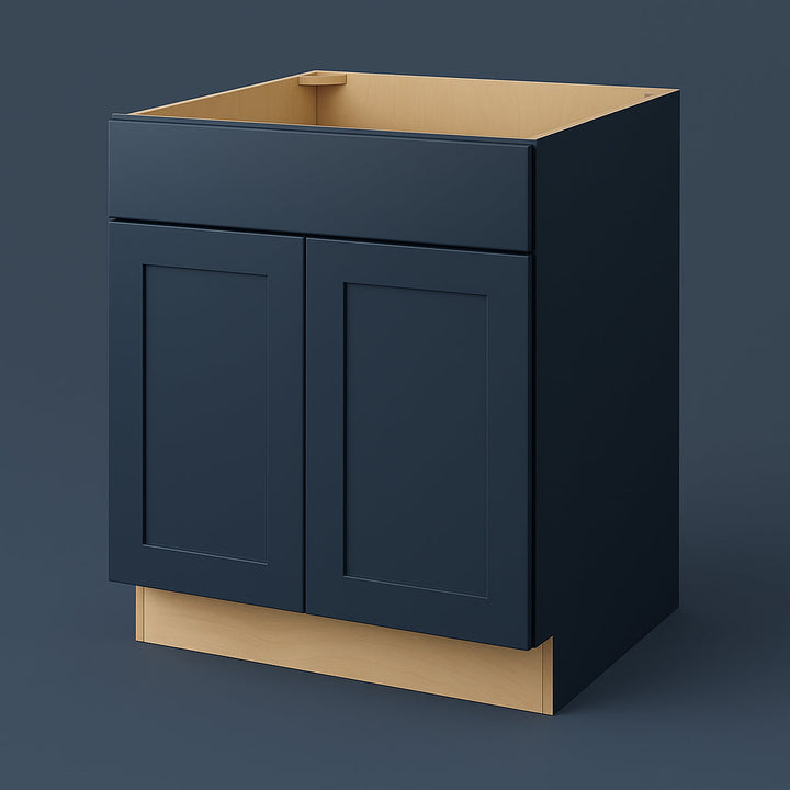 Hampton Bay Ink Blue Shaker Sink Base Cabinet - 33" W x 24" D x 34.5" H