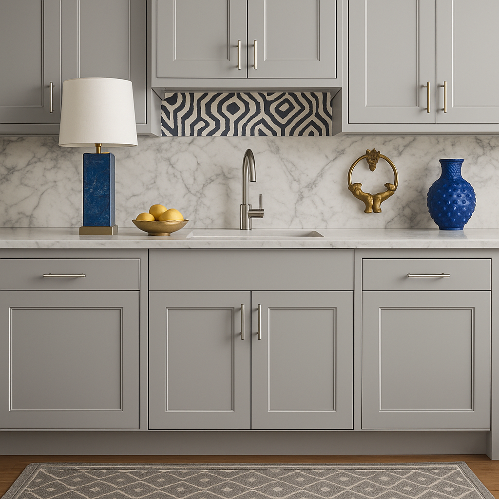Hampton Bay Avondale Shaker Sink Base Kitchen Cabinet, Dove Gray, 33x24x34.5 inches