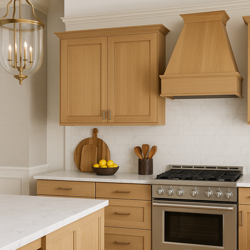 Hampton Bay Avondale Shaker Wall Kitchen Cabinet, 36x12x30, White Oak