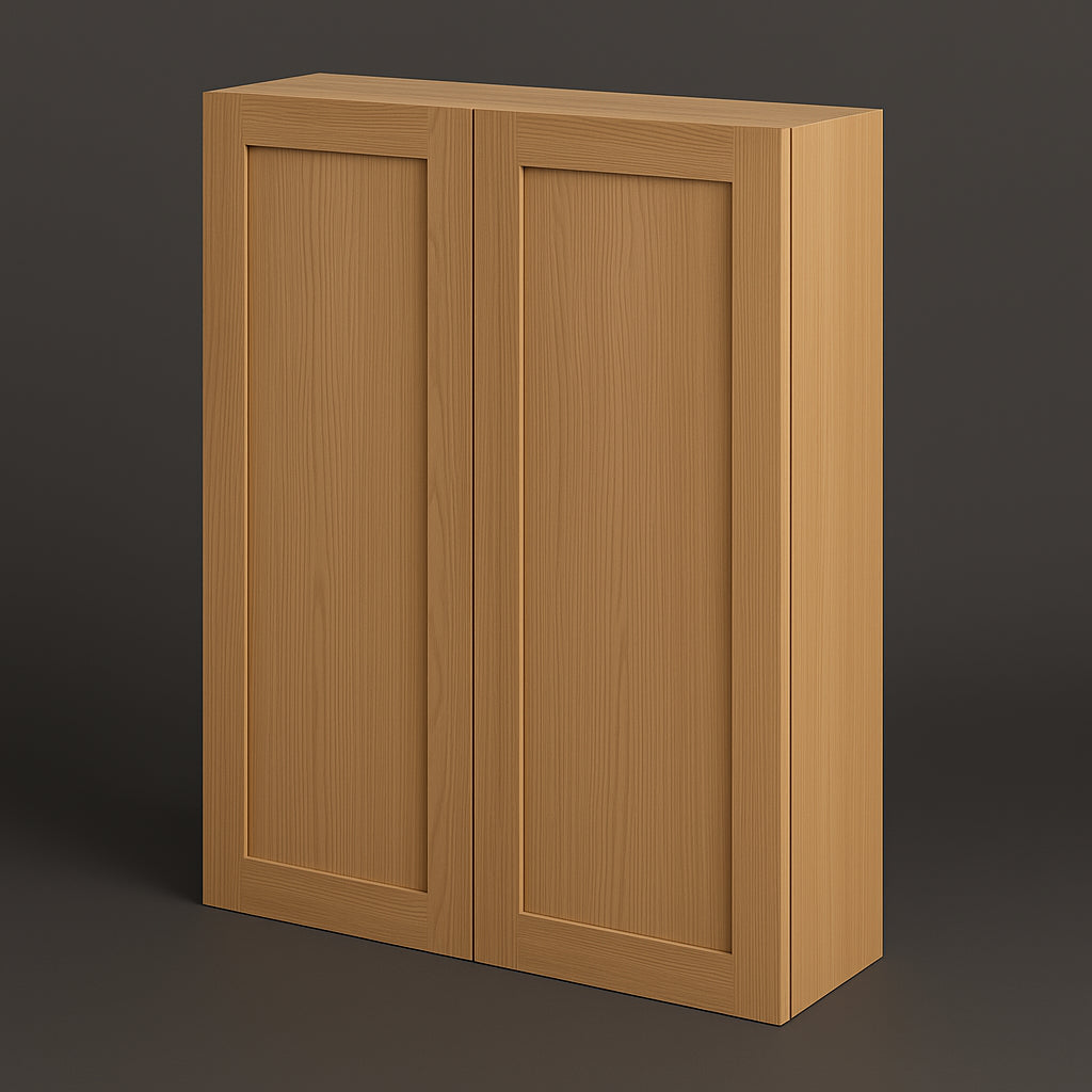 Hampton Bay Avondale 30" Shaker Wall Kitchen Cabinet in White Oak