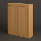 Hampton Bay Avondale 30" Shaker Wall Kitchen Cabinet in White Oak