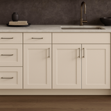 Hampton Bay Avondale Shaker Sink Base Kitchen Cabinet, Antique White