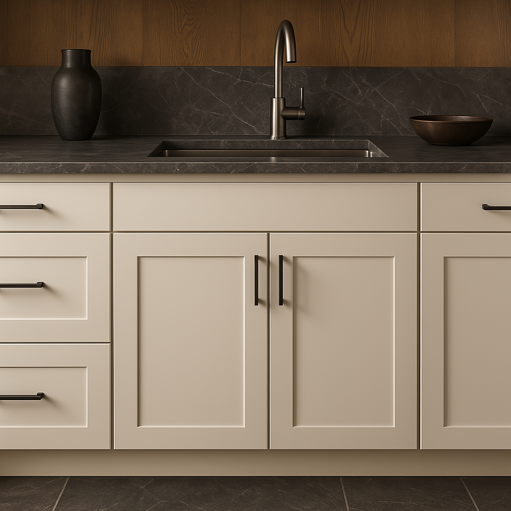 Hampton Bay Avondale Shaker Sink Base Kitchen Cabinet, Antique White