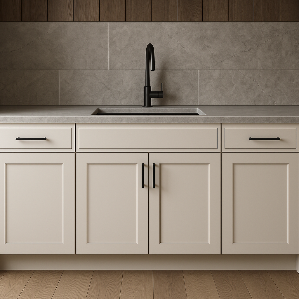 Hampton Bay Avondale Shaker Sink Base Kitchen Cabinet, Antique White