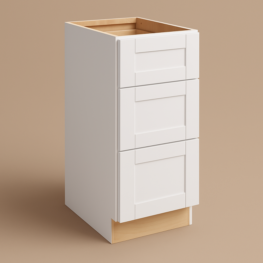 MILL'S PRIDE Richmond Verona White Shaker Drawer Base Cabinet - Ready to Assemble