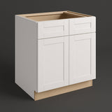 MILL'S PRIDE Richmond Verona White Plywood Shaker Sink Base Cabinet, 36 in W x 24 in D x 34.5 in H