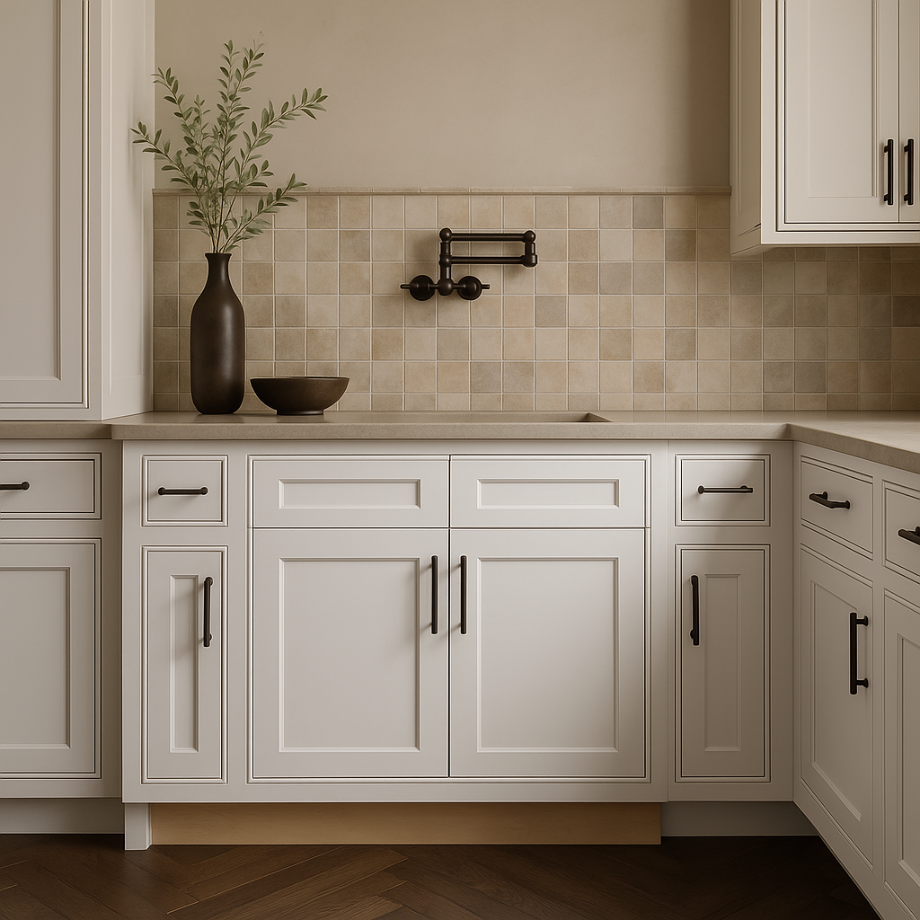 MILL'S PRIDE Richmond Verona White Plywood Shaker Sink Base Cabinet, 36 in W x 24 in D x 34.5 in H