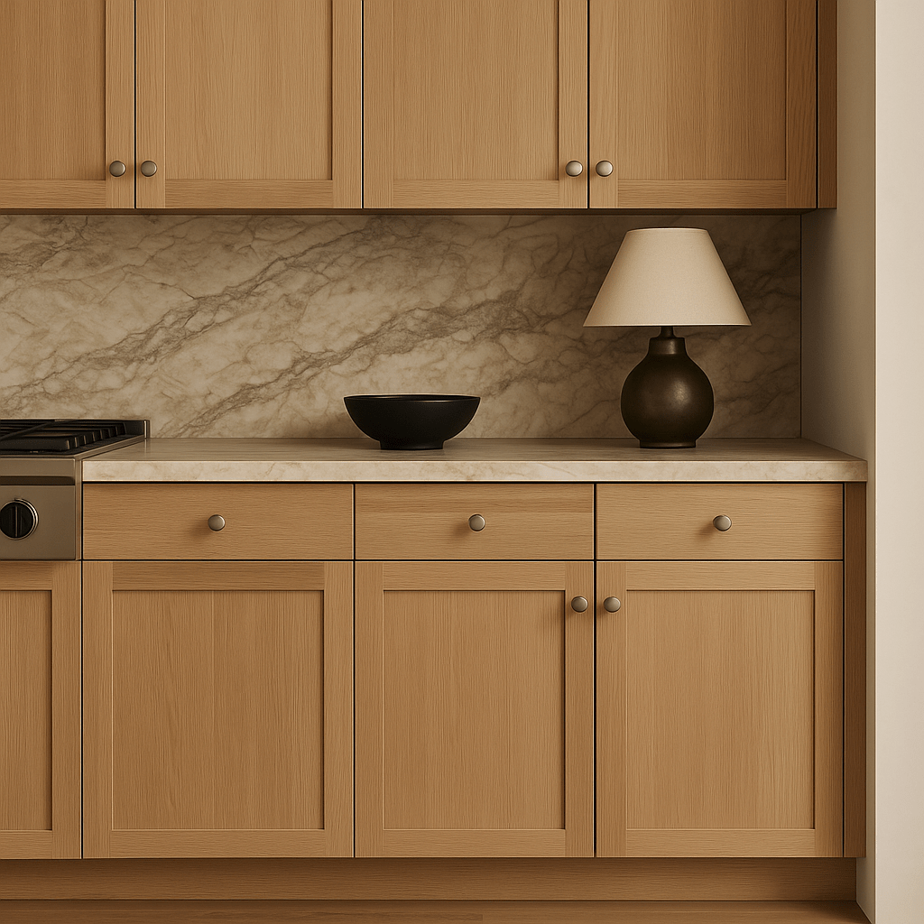 Hampton Bay Avondale Shaker Base Kitchen Cabinet in White Oak