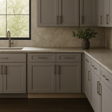 MILL'S PRIDE Richmond Vesuvius Gray Shaker Base Kitchen Cabinet - 30 in W x 24 in D x 34.5 in H