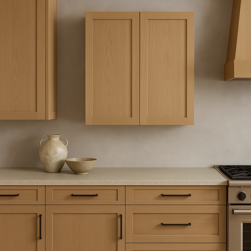 Hampton Bay Avondale White Oak Shaker Wall Kitchen Cabinet, 30x12x36 in.