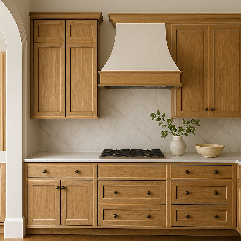 Hampton Bay Avondale White Oak Shaker Wall Kitchen Cabinet, 30x12x36 in.