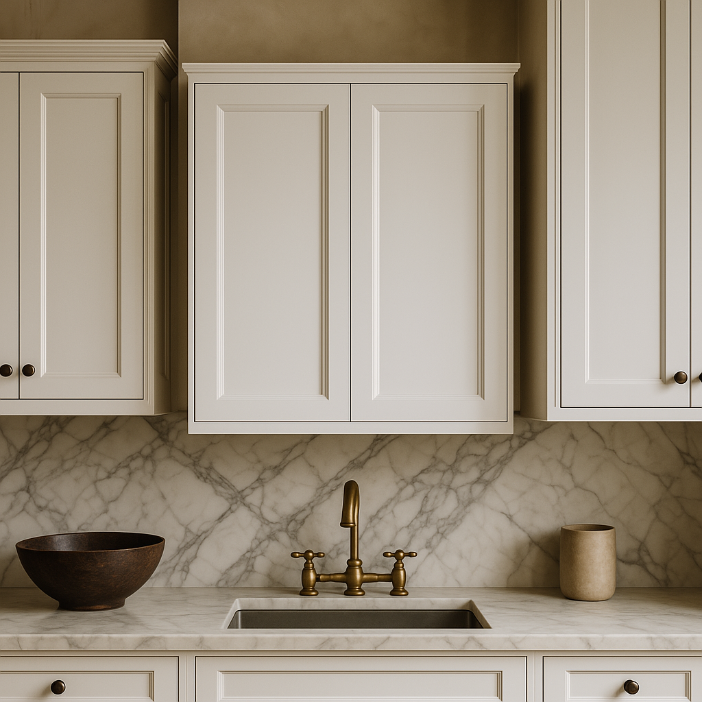 PELHAM & WHITE Keyport Shaker Wall Kitchen Cabinet, 30 in. W x 12 in. D x 36 in. H, White