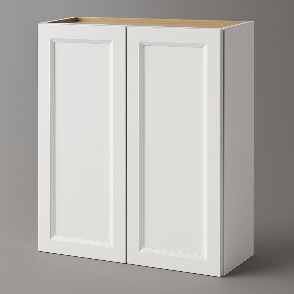 PELHAM & WHITE Keyport Shaker Wall Kitchen Cabinet, 30 in. W x 12 in. D x 36 in. H, White