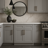 MILL'S PRIDE Richmond Vesuvius Gray Plywood Shaker Sink Base Cabinet - 36 in W x 24 in D x 34.5 in H
