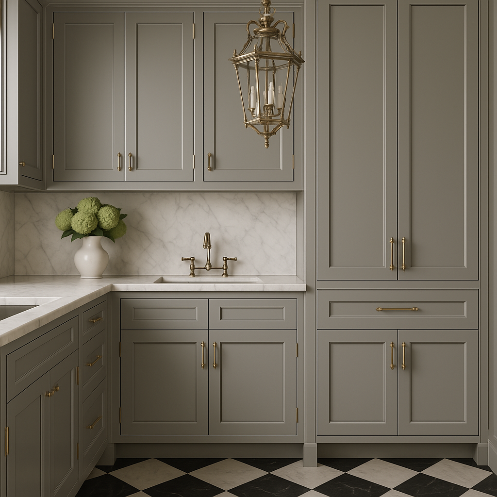 MILL'S PRIDE Richmond Vesuvius Gray Plywood Shaker Sink Base Cabinet - 36 in W x 24 in D x 34.5 in H