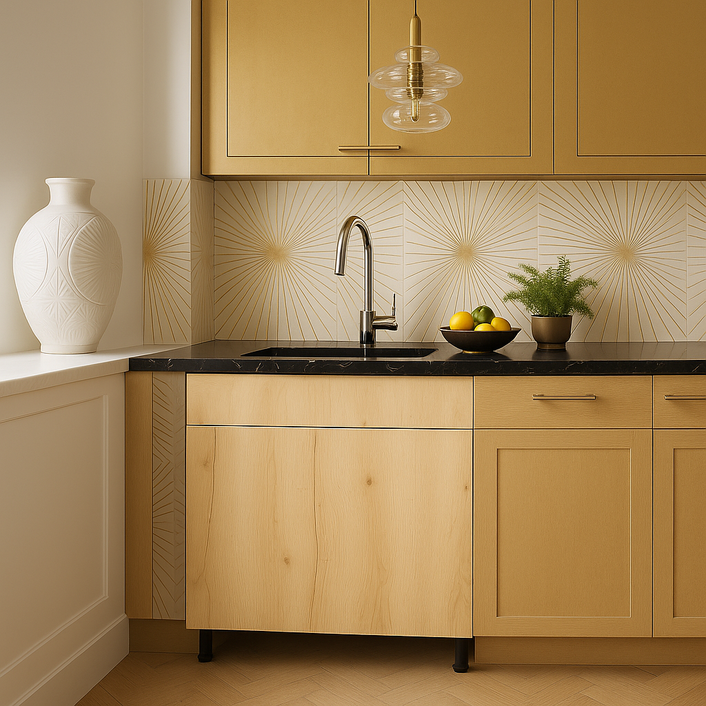 Cambridge Radiance 30 in. Light Oak Sink Base Cabinet