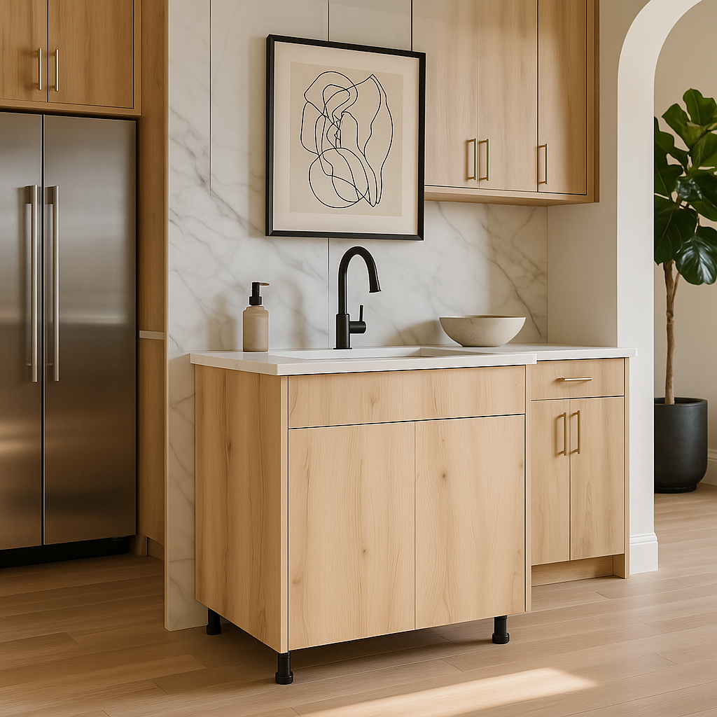 Cambridge Radiance Ready-to-Assemble Light Oak Sink Base Cabinet, 36 in.
