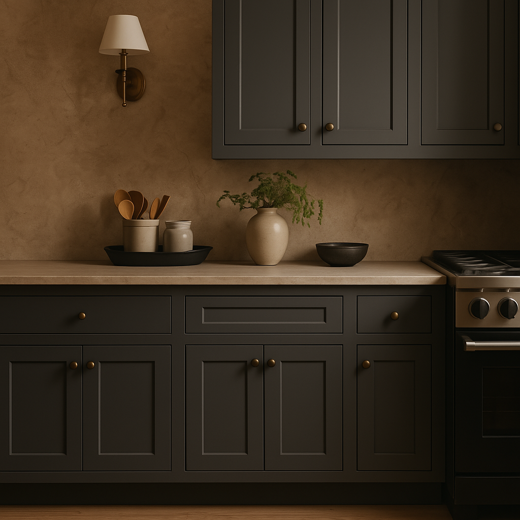 MILL'S PRIDE Richmond Venetian Onyx Shaker Base Kitchen Cabinet, Soft Close, 24x24x34.5 in