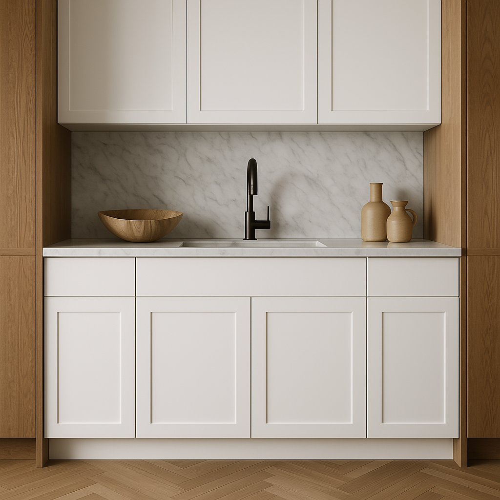Hampton Bay Avondale ADA Sink Base Kitchen Cabinet, Alpine White