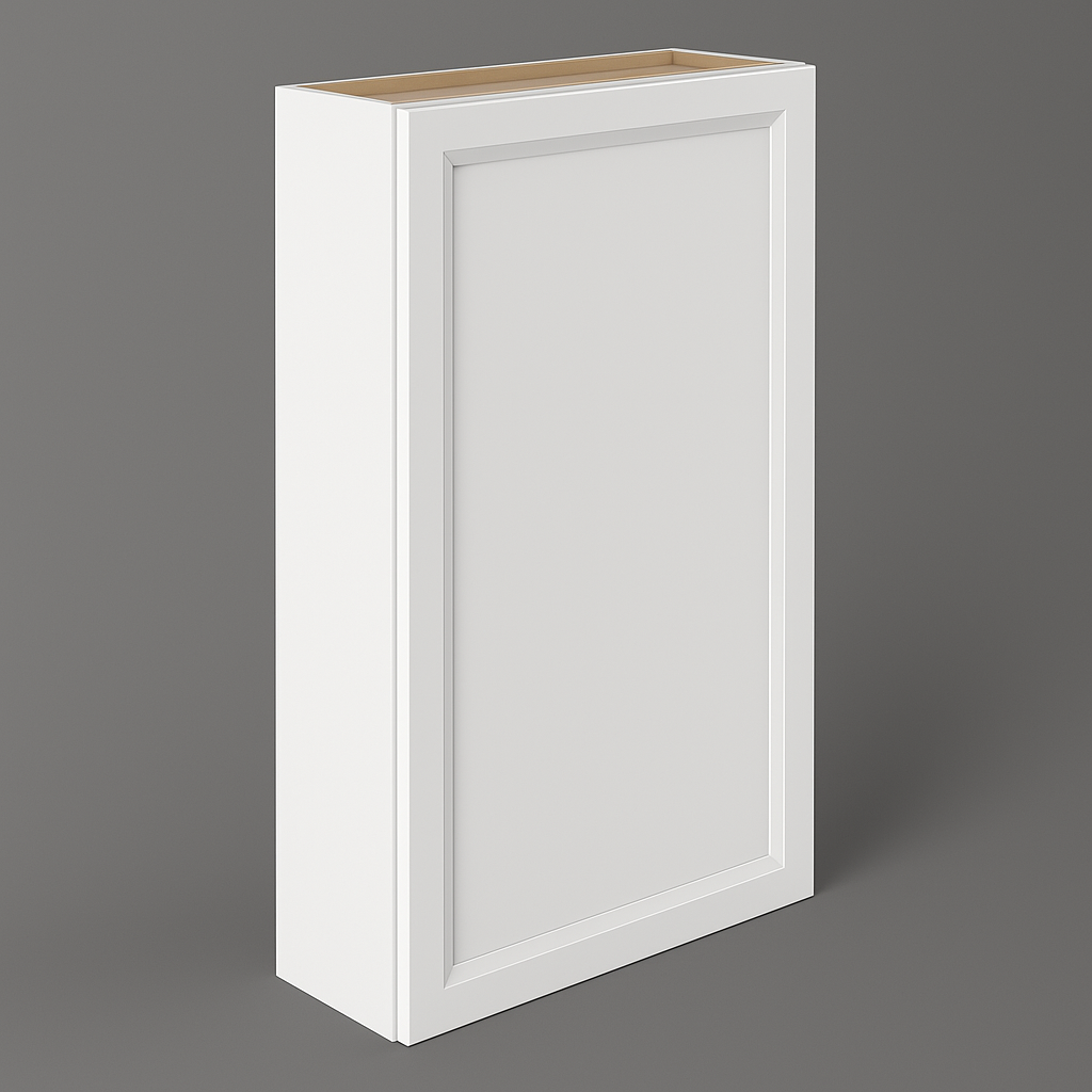 PELHAM & WHITE Keyport Shaker Wall Kitchen Cabinet, 24 in. W x 12 in. D x 42 in. H, White