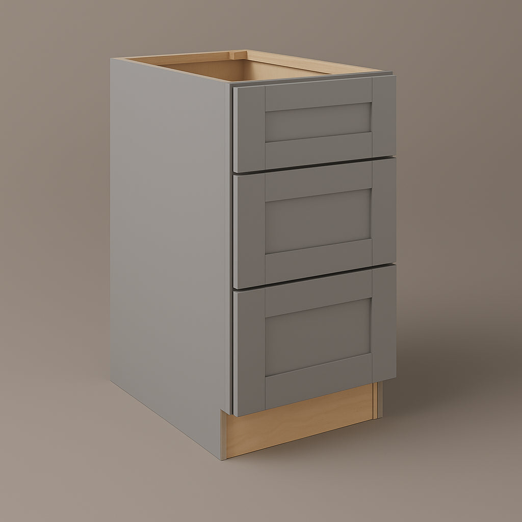 MILL'S PRIDE Richmond Vesuvius Gray Plywood Shaker Kitchen Cabinet