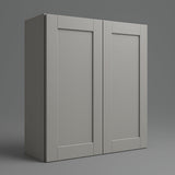 MILL'S PRIDE Richmond Vesuvius Gray Plywood Shaker Wall Kitchen Cabinet - Ready to Assemble