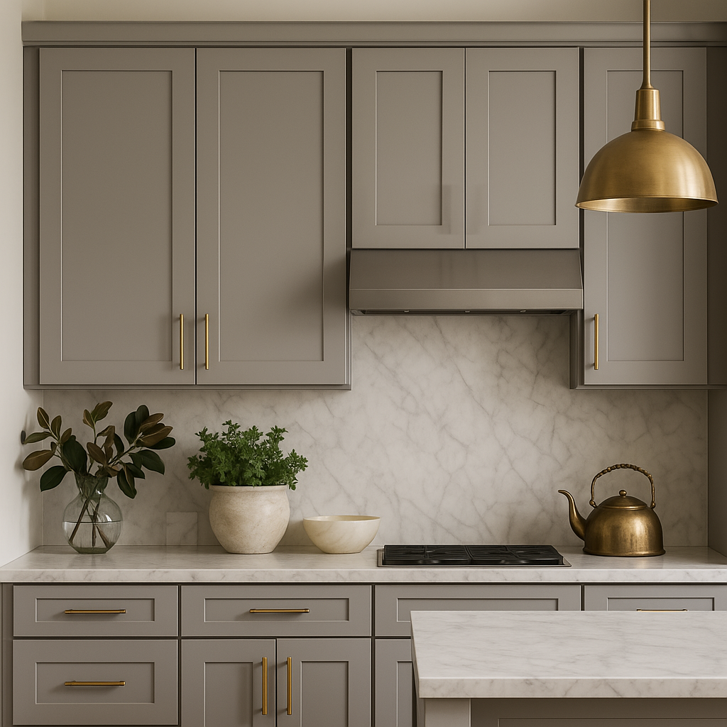 MILL'S PRIDE Richmond Vesuvius Gray Plywood Shaker Wall Kitchen Cabinet - Ready to Assemble