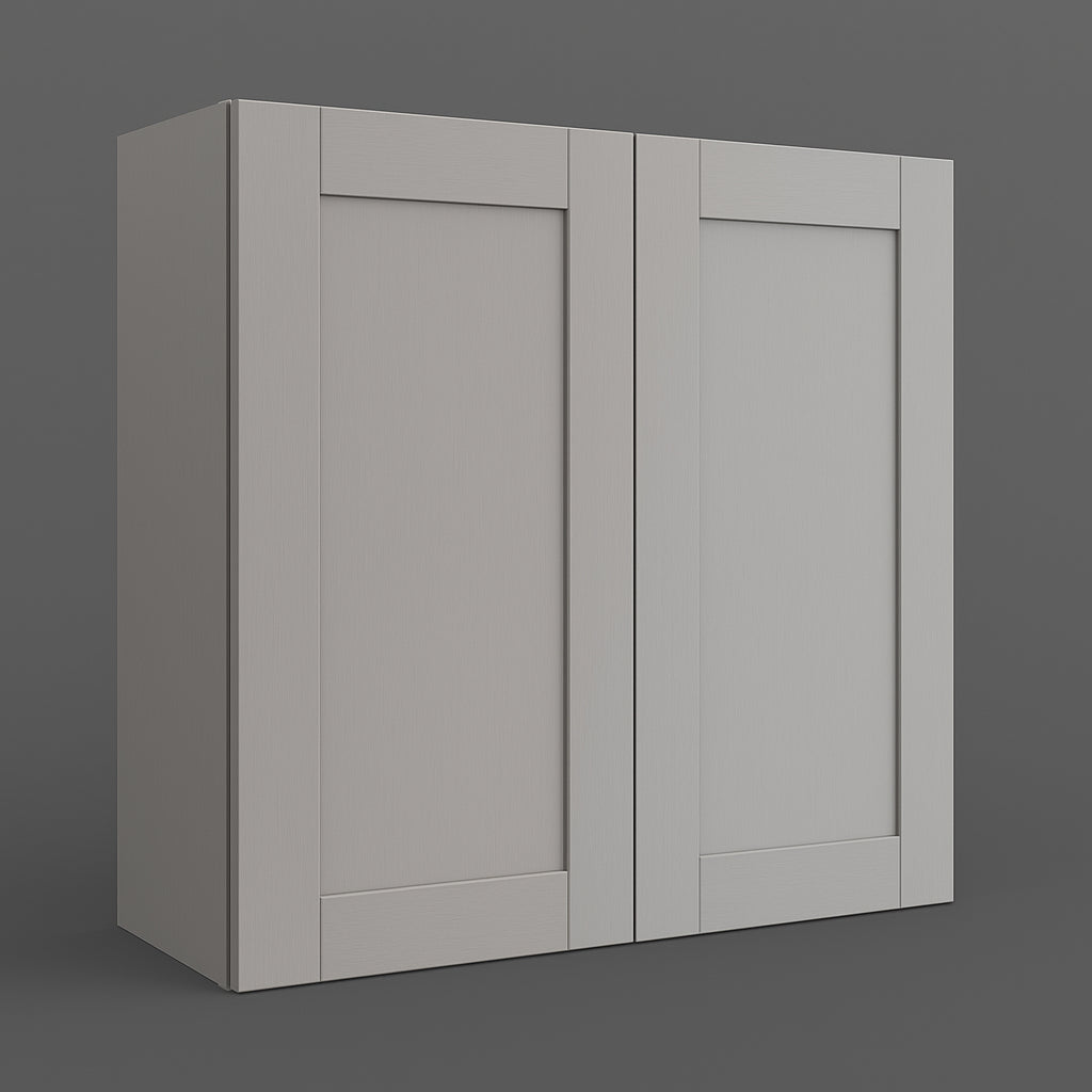 MILL'S PRIDE Richmond Vesuvius Gray Plywood Shaker Wall Kitchen Cabinet - Ready to Assemble