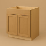 Hampton Bay Avondale 33" Shaker Sink Base Cabinet in White Oak