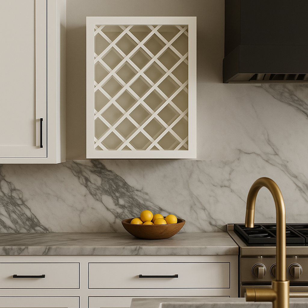 Plywell Shaker Wall Wine Rack, Ready to Assemble, White Finish