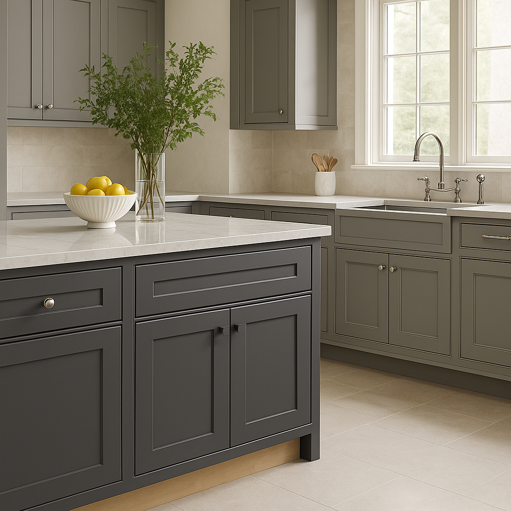 MILL'S PRIDE Richmond Venetian Onyx Shaker Base Kitchen Cabinet, Soft Close, 30x24x34.5 in