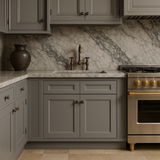 HOMEIBRO Shaker Grey Plywood Sink Base Cabinet - 30-in W X 24-in D X 34.5-in H