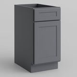 HOMEIBRO Shaker Gray Base Kitchen Cabinet with Drawer and Door