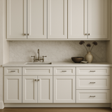 Plywell Shaker Sink Base Cabinet, Ready to Assemble, White