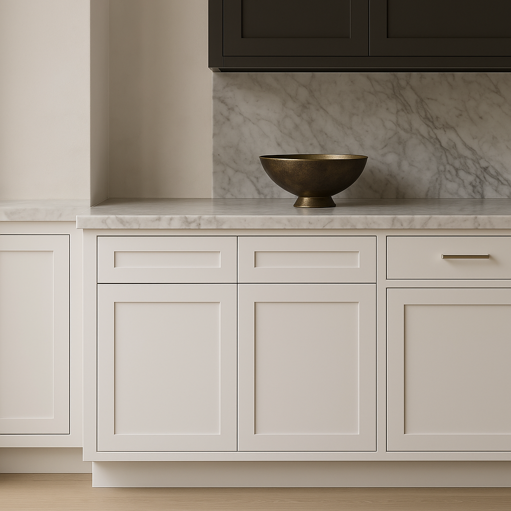 HOMEIBRO Shaker Dove Plywood Sink Base Cabinet - 36" W x 24" D x 34.5" H