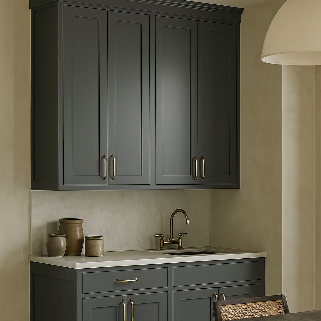 MILL'S PRIDE Richmond Venetian Onyx Shaker Wall Kitchen Cabinet - 30" W x 12" D x 42" H