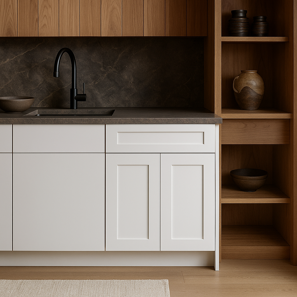 WOWOW 30-inch White Kitchen Cabinet with Drawer - Ready to Assemble