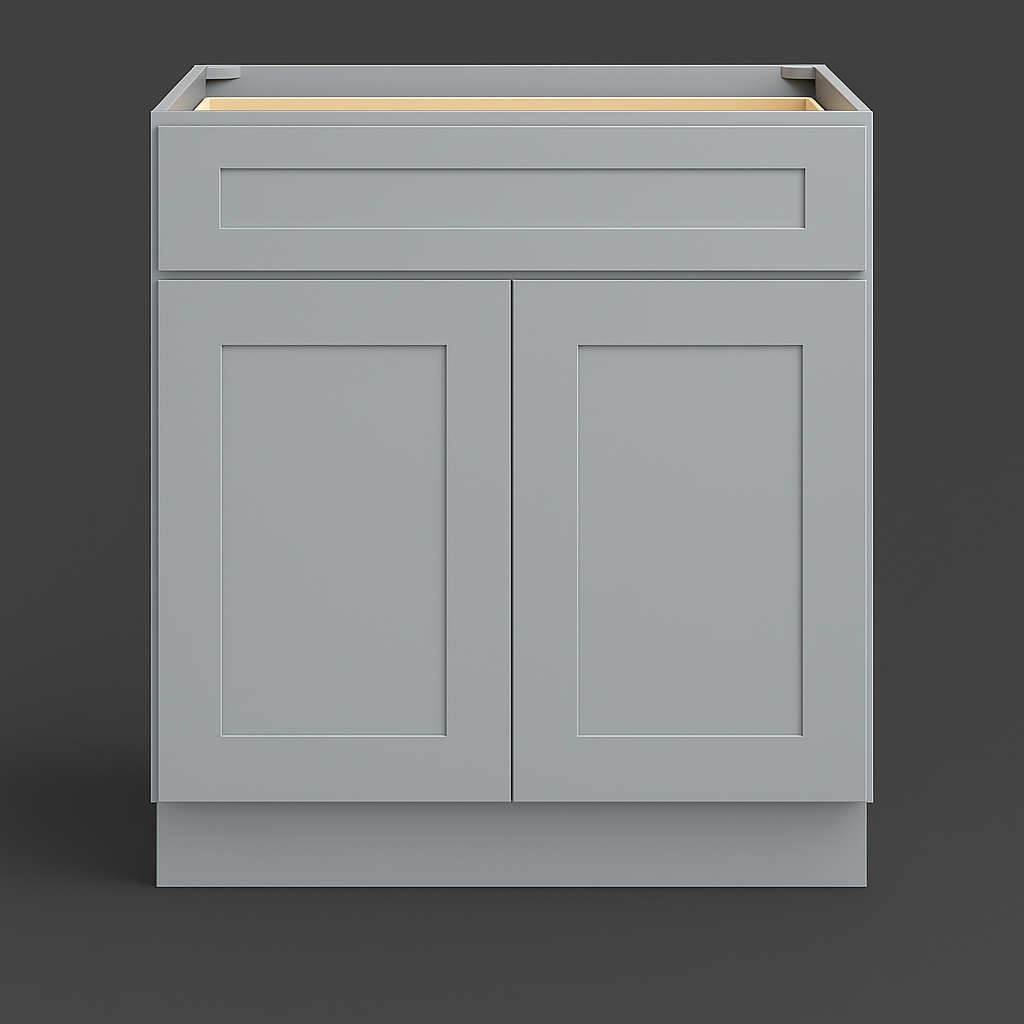CASAINC 30" Dove Grey Kitchen Cabinet with Drawer - Durable Plywood Construction