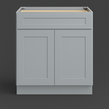 CASAINC 30" Dove Grey Kitchen Cabinet with Drawer - Durable Plywood Construction