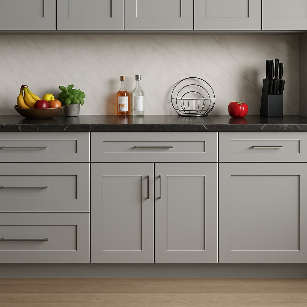 CASAINC 30" Dove Grey Kitchen Cabinet with Drawer - Durable Plywood Construction