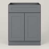 HOMEIBRO Shaker Grey Plywood Kitchen Cabinet with Drawer